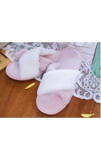 Тапочки №3 (бело-лиловые) S Женские Sofi De MarkO