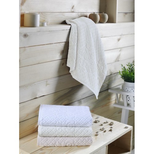 DIVA (крем) 50х90 Полотенце Жаккард Sofi De MarkO