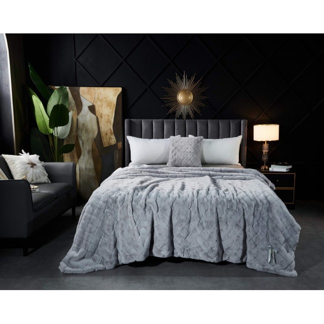 Бернард (св серый) Покрывало 160х220 Sofi De MarkO Бернард (св серый) Покрывало 160х220 Sofi De MarkO