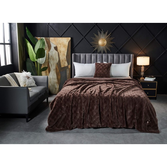 Бернард (шоколад) Покрывало 160х220 Sofi De MarkO Бернард (шоколад) Покрывало 160х220 Sofi De MarkO