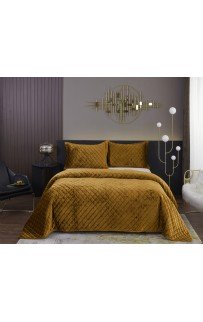 Натаниэль (горчичный) Покрывало 240х260 Sofi De MarkO