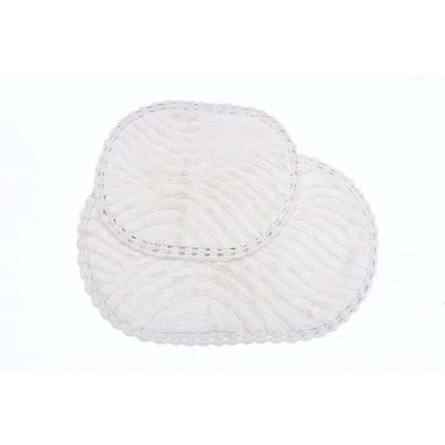 SIERRA (крем) набор ковриков для ванной кружевной 60х100 и 50х70 Sofi De MarkO