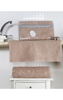 ALMEDA (абрикос) 50х100 полотенце Жаккард Sofi De MarkO