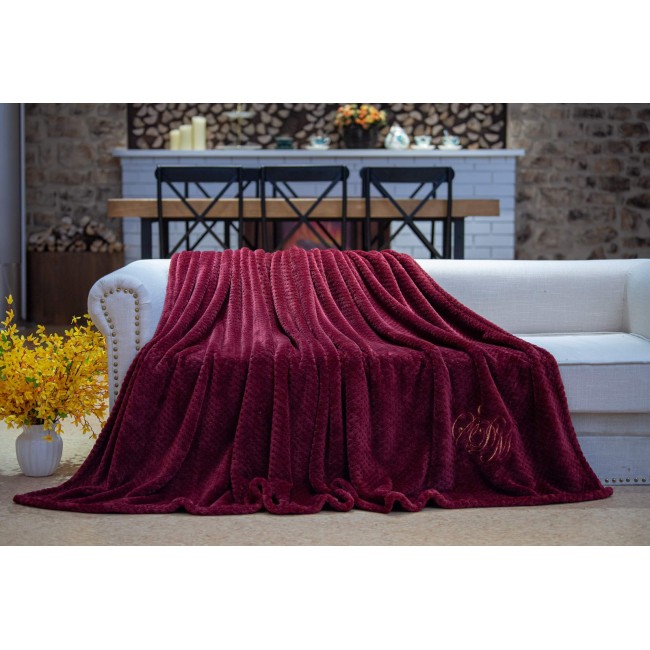 Эшли (бордо) Покрывало 220х240 Sofi De MarkO