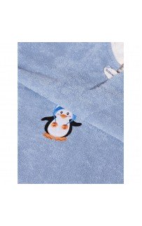 Рико (голубое) 64х50 детский полотенце Пончо Sofi De MarkO