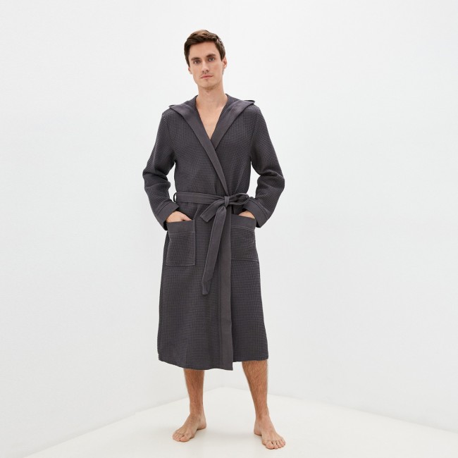 Гамлет (антрацит) S Мужской Халат с капюшоном Sofi De MarkO