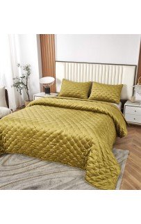 Лея (горчица) Покрывало 240x260