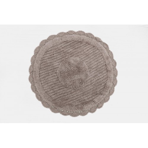 LAURA (капучино) Коврик для ванной кружевной 75х75 Sofi De MarkO