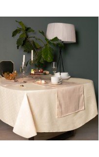 Катрин (крем) Скатерть круглая 160см Sofi De MarkO