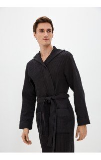 Гамлет (черный) L Мужской Халат с капюшоном Sofi De MarkO