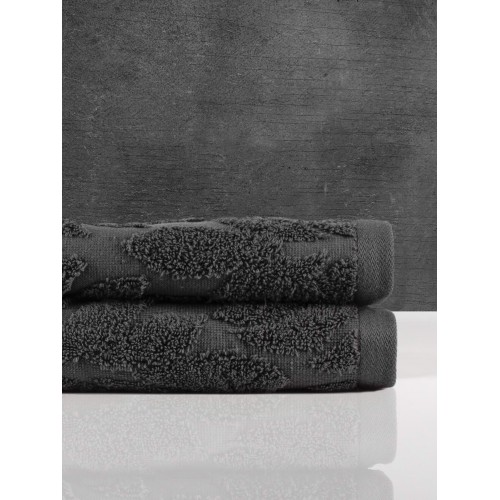 Flowers (антрацит) 70х140 Полотенце Жаккард Sofi De MarkO