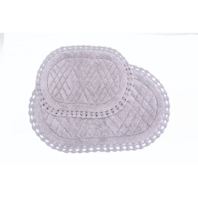 RACHEL (мокко) набор ковриков для ванной кружевной 60х100 и 50х70 Sofi De MarkO