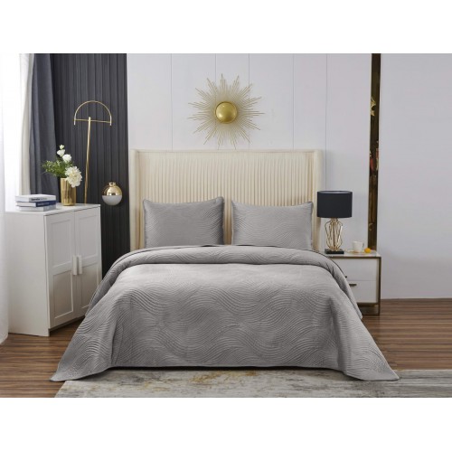 Жизель (светло серая) Покрывало 240х260 Sofi De MarkO