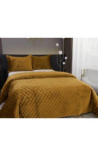 Натаниэль (горчичный) Покрывало 240х260 Sofi De MarkO