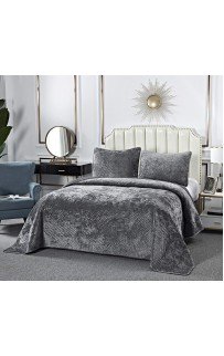 Патрисия (серая 1) Покрывало 240х260