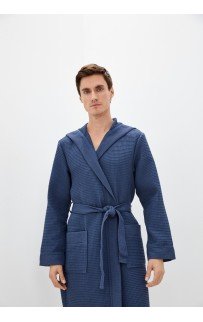 Гамлет (синий) S Мужской Халат с капюшоном Sofi De MarkO