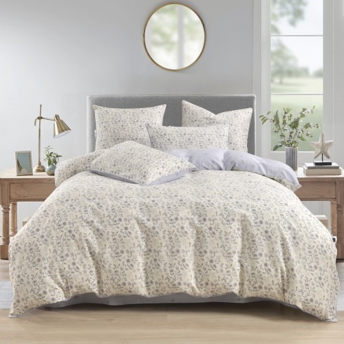 Дорофея (лиловый) КПБ сатин Евро