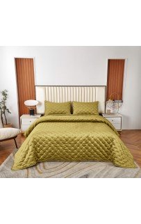 Лея (горчица) Покрывало 240x260