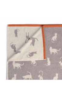 Kitty (серое) 50х90 Полотенце Махровое