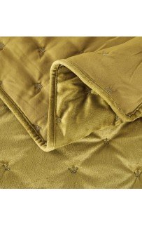 Лея (горчица) Покрывало 240x260