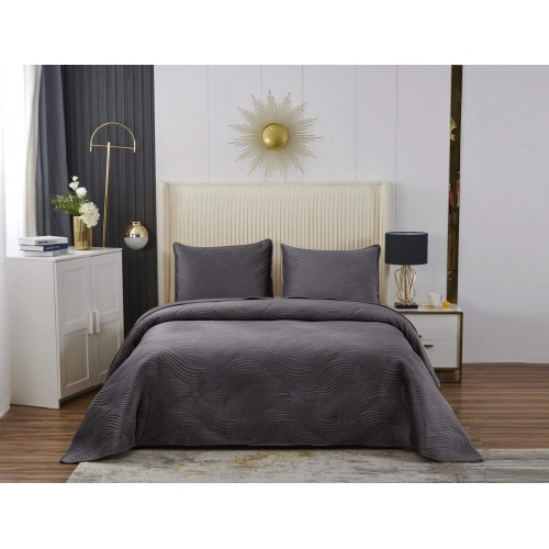 Жизель (антрацит) Покрывало 240х260 Sofi De MarkO