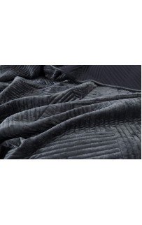 Патрисия (антрацит 1) Покрывало 240х260