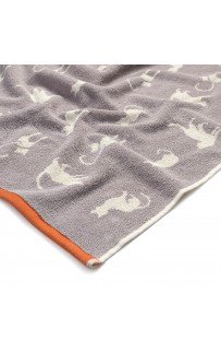 Kitty (серое) 50х90 Полотенце Махровое