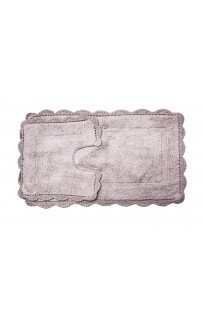 CLEO (серо-лиловый) набор ковриков для ванной комнаты 60х100 и 50х50см