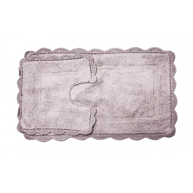 CLEO (серо-лиловый) набор ковриков для ванной комнаты 60х100 и 50х50см Sofi De MarkO