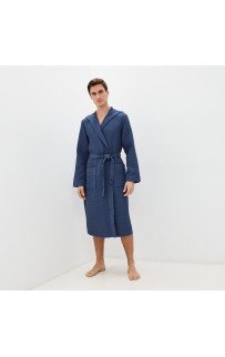 Гамлет (синий) S Мужской Халат с капюшоном Sofi De MarkO