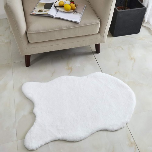 Коврик Плюшевый (белый) 80х120 Sofi De MarkO