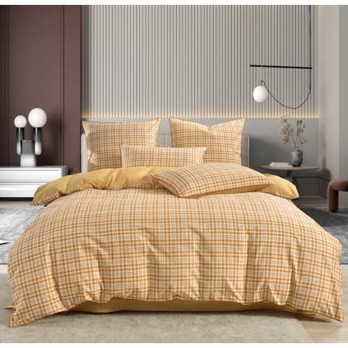 Лавр (оранж) комплект постельного белья сатин 1.6 Sofi De MarkO