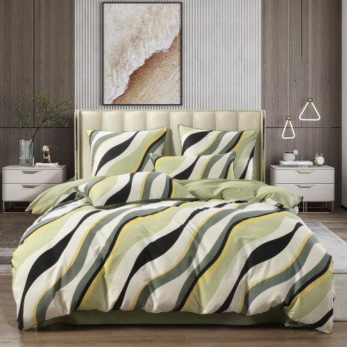 Антей (зеленый) комплект постельного белья сатин Евро Sofi De MarkO