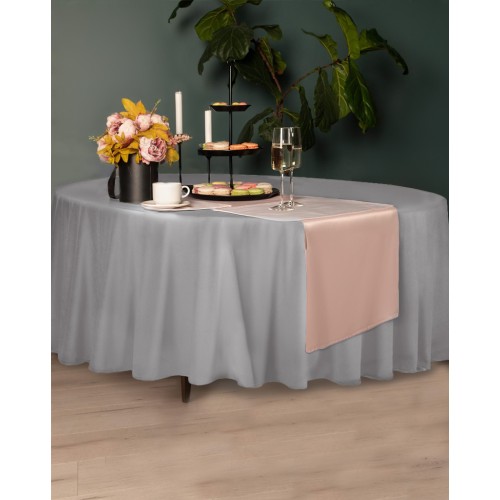 Серенити (серая) Скатерть круглая 160см Sofi De MarkO