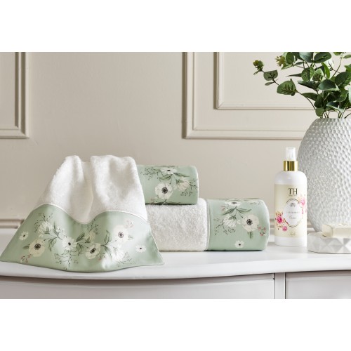 Набор полотенец Tivolyo Home CREMONA зелёный 2 предмета