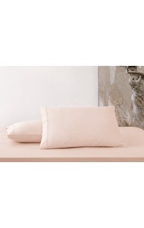 Простыня Tivolyo Home сатин розовый KING SIZE