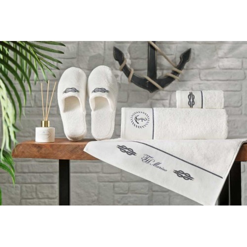 Набор полотенец Tivolyo Home ANCHOR белый 2 предмета