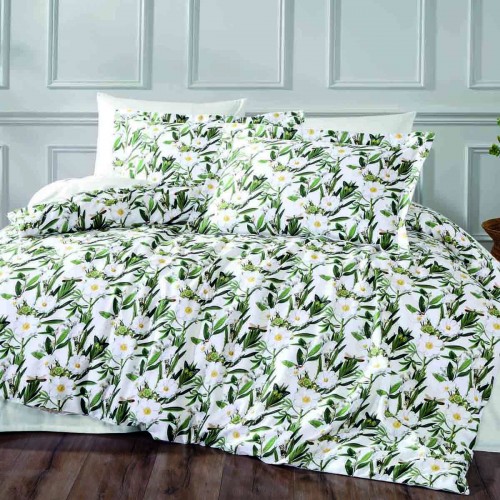 Комплект постельного белья Tivolyo home CALDERON белый Евро