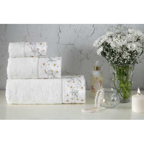 Набор полотенец Tivolyo Home DAISY кремовый 2 предмета