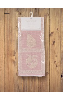 Кухонное полотенце Tivolyo Home FRUITY розовый 50х70