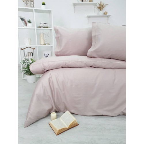 Комплект постельного белья Tivolyo Home CASUAL кофейный Евро