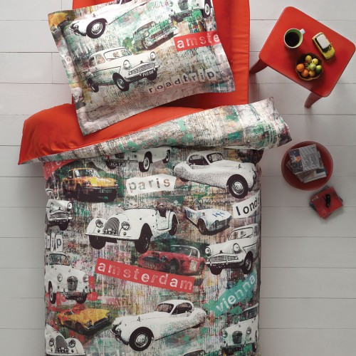 Комплект постельного белья Tivolyo Home GARAGE Полутороспальный