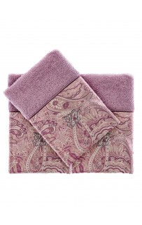 Салфетка Tivolyo Home ETTO фиолетовый 3 предмета