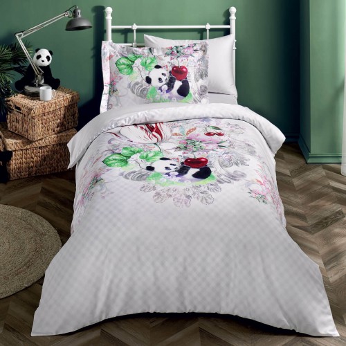 Комплект постельного белья Tivolyo Home PANDA Полутороспальный