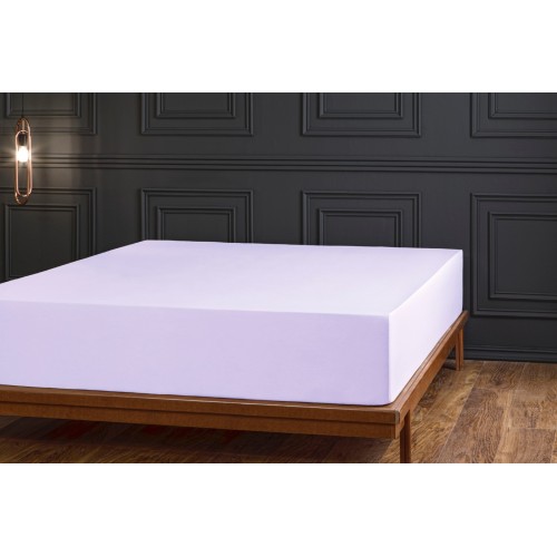 Простыня на резинке Tivolyo Home лиловый 180х200