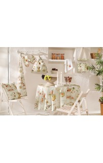 Скатерть Tivolyo home BRUNCH FRUIT круглая 180х180