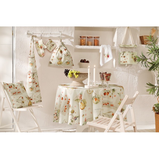 Скатерть Tivolyo home BRUNCH FRUIT круглая 180х180