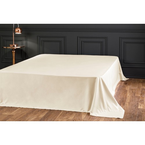 Простыня Tivolyo Home сатин экрю KING SIZE