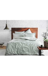 Простыня Tivolyo home JAQUARD BANDED мятный Евро