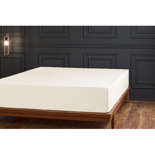 Простыня на резинке Tivolyo Home кремовый 180х200